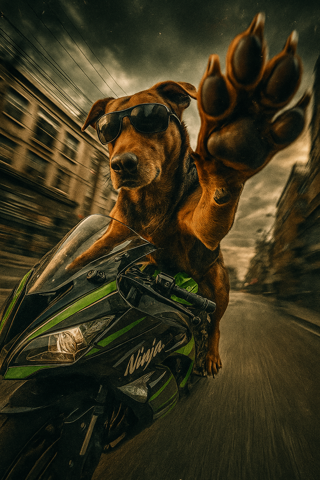 Futuristischer Synth-Character in PromptRebel-Ästhetik